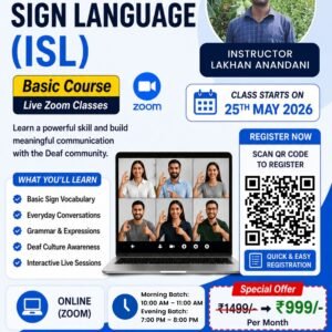 Indian Sign Language (ISL) Basic Course