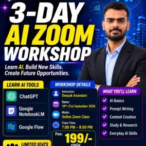 3-Day AI Zoom Workshop